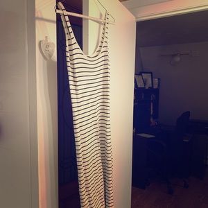 Black and white, long dress